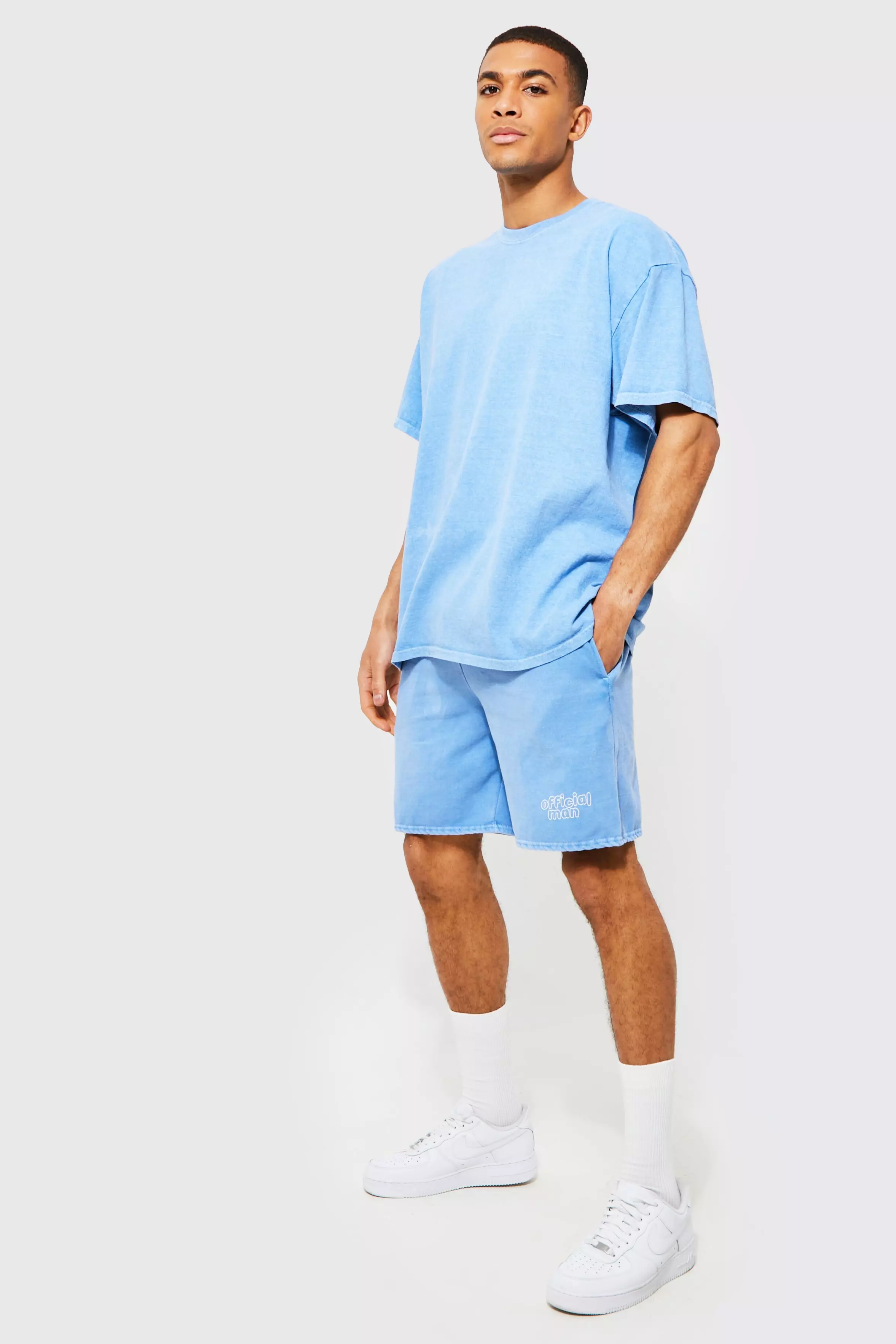 Oversized tee and on sale shorts